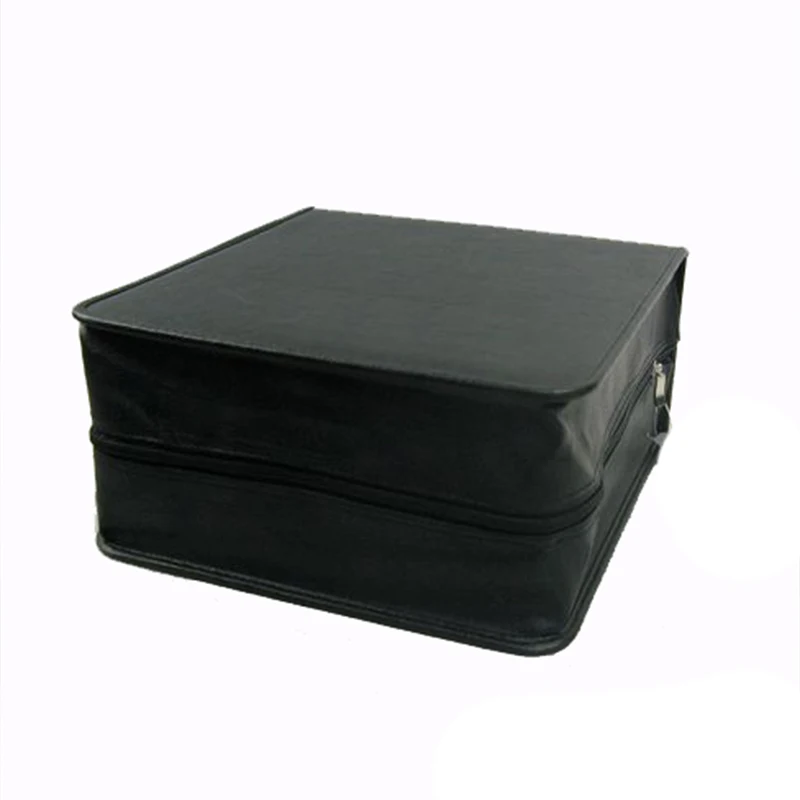 RACAHOO High Capacity Leather Business CD Box Thickening DVD Bag Carry Case Organizer Cover For Home Or Car Storage 400pcs CD2