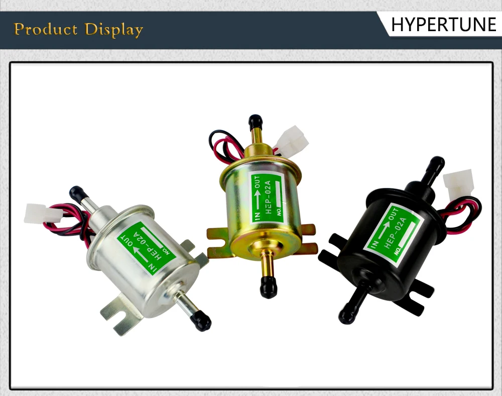 Универсальный дизельный бензиновый 12 В 24 в электрический топливный насос HEP-02A низкого давления для большинства автомобилей карбюратор Мотоцикл ATV HEP02A