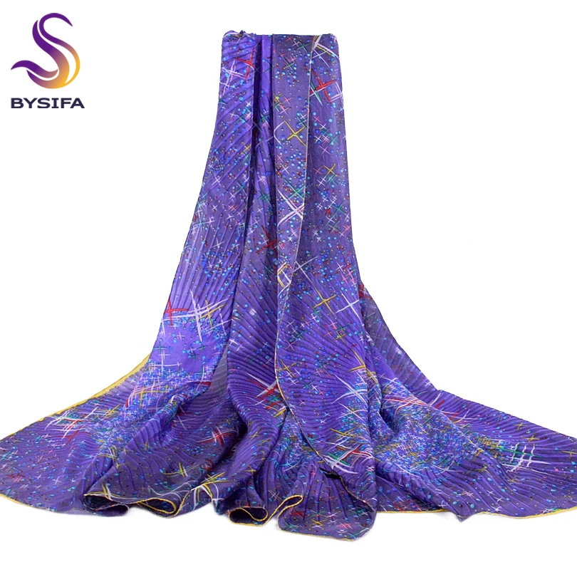 Женский Длинный шарф со звездами 200x110 см|designer silk scarf|fashion scarfsilk designer scarf |