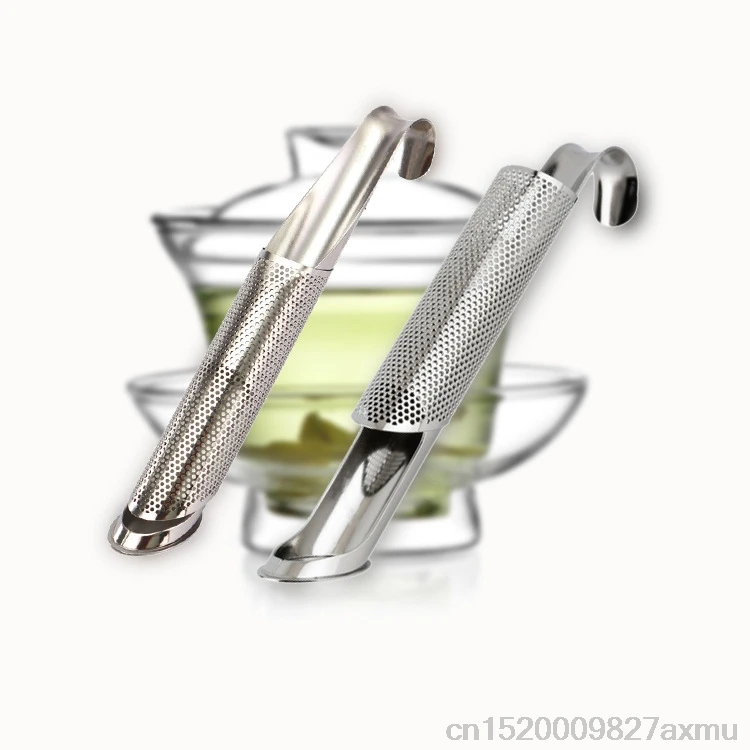 200PCS Tea Strainer Amazing Stainless Steel Infuser Pipe Design Touch Feel Good Holder Tool Spoon Filter | Дом и сад