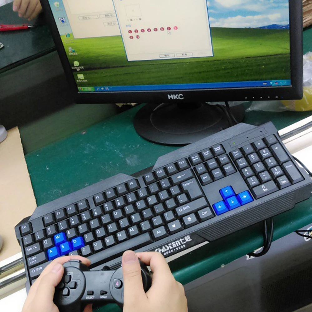 Xunbeifang 10 шт. Проводной USB 2.0 геймпад ДЖОЙСТИК джойстика геймпад игровой контроллер для портативных ПК компьютер для XP для vista черный