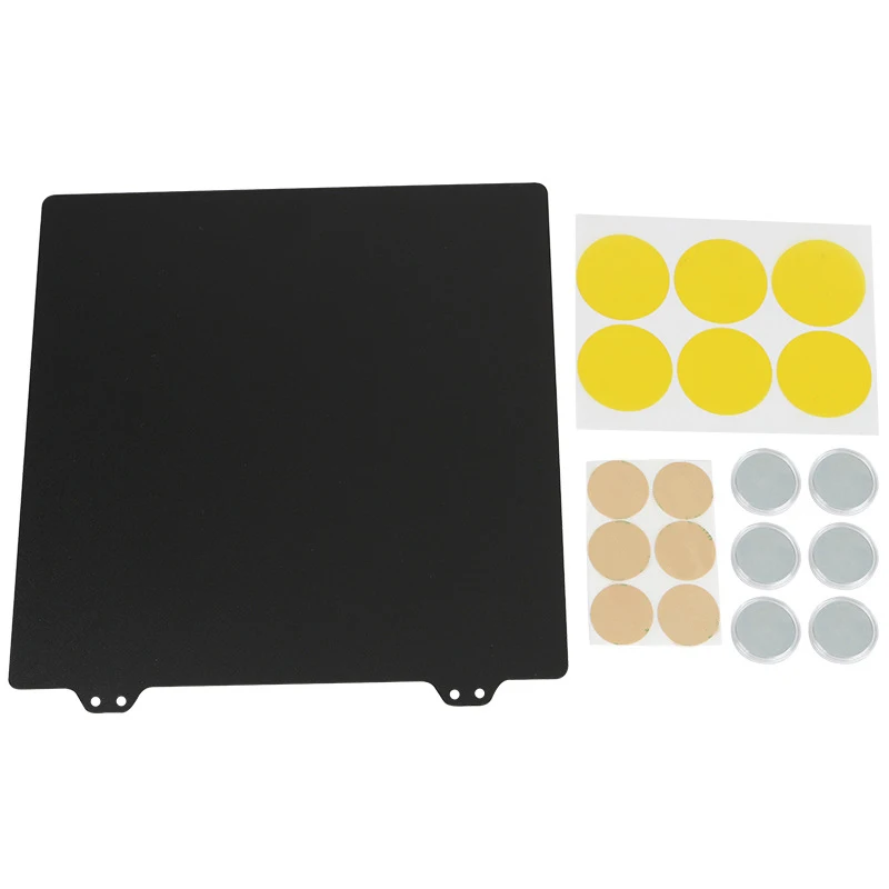 

3D Printing Accessories Hot Bed 235Mm Double Layer Texture Pei Powder Steel Plate +6x Magnetic Block For Ender-3/3S/3Pro Hotend