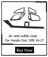 Карбоновые накладки для интерьера, внутренняя дверная ручка, чаша, панель, Накладка для Honda Civic 10th LHD