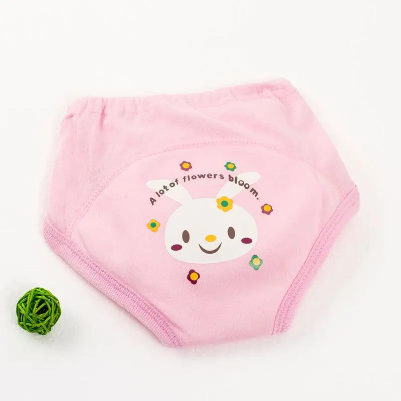 Calças de Treinamento de Aprendizagem Recém-nascido dos Desenhos Calças de Treinamento Bebê Animados Calças - Set Potty Fralda Impermeável Conduzidas Underwear 2 Pçs 4 Roupa interior e capas p fralda