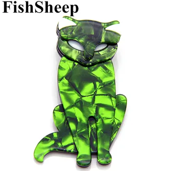 

New Acrylic Fox Brooches And Pins For Women Ladies Resin Cats Animal Brooch For Scarf Badges Fashion Female Accessories Gifts