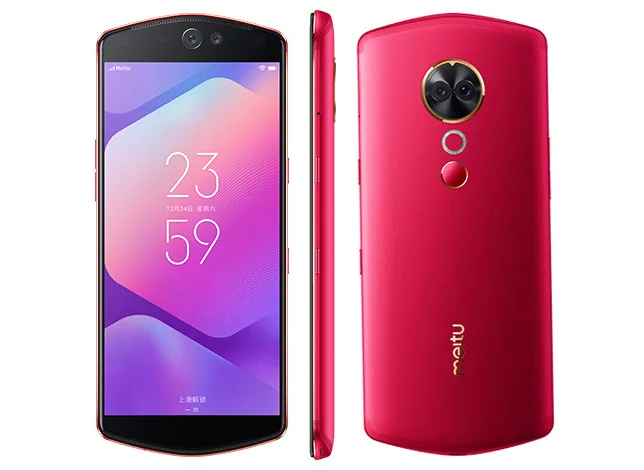 Мобильный телефон Meitu T9 Sefie beauty, 4G LTE, 4 Гб, 6 ГБ, RAOM, 64 ГБ, 128 ГБ rom, 6,01 дюймов, Восьмиядерный процессор Snapreagon 660, четыре камеры, телефон