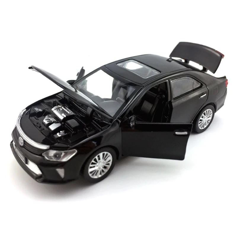 

Alloy Diecast Car 1:32 Scale TOYOTA Camry Model Vehicle Collectible Toy Pull Back Car with Sound & Light