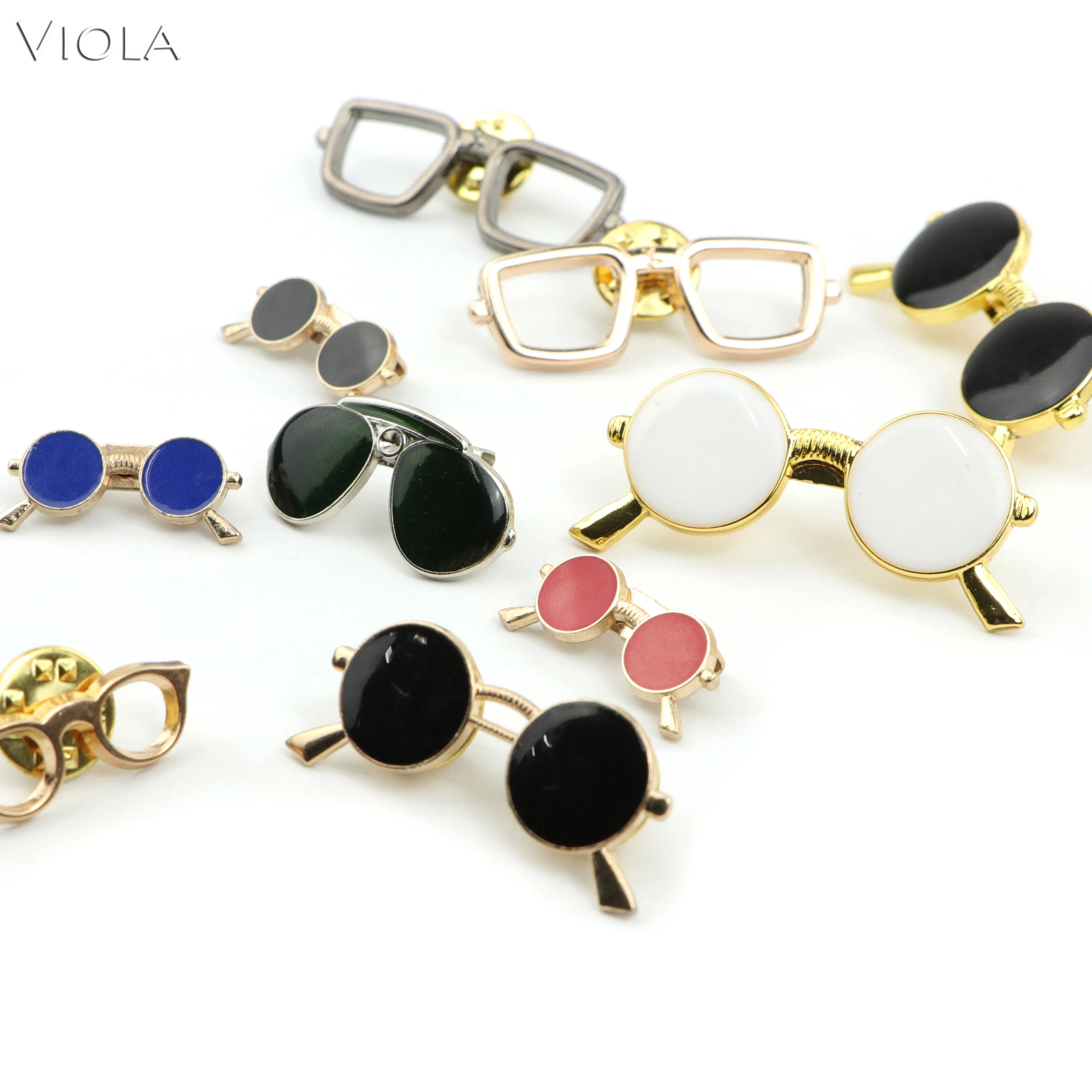 

Cute Glasses Brooches Small Size Hat Suits Lapel Pin Men Women Breastpin Shawl Pin Corsage Collar Pin Shirt Accessory Gift