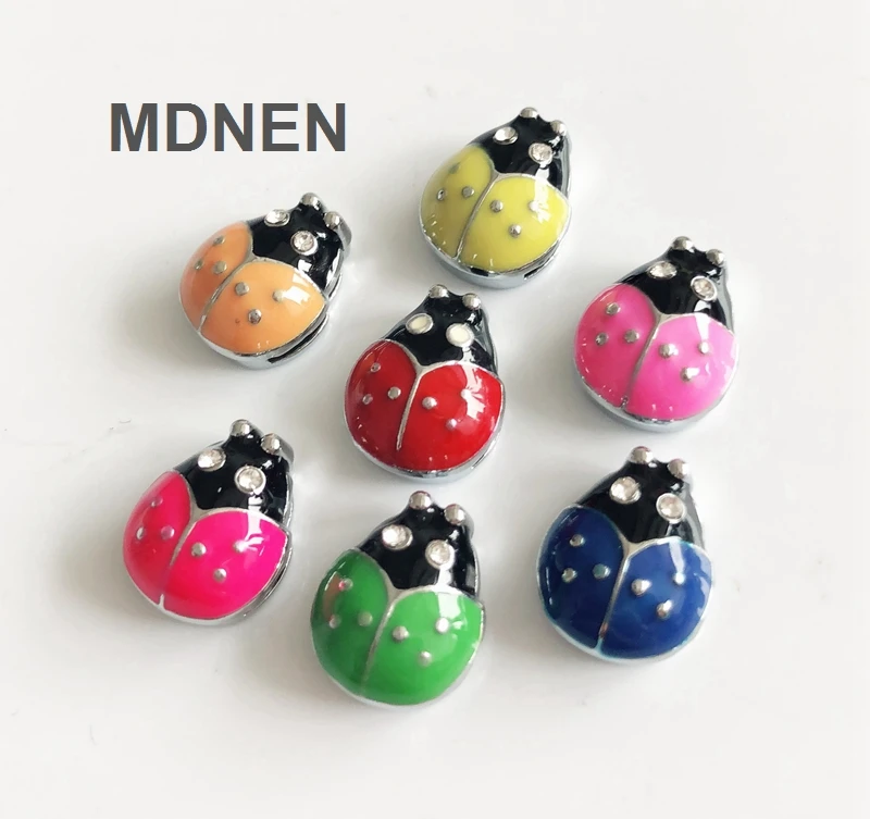 

5pcs DIY accessory zinc alloy 8mm Inner Dia. 11*13MM Worm Slide Charms Beads DIY 8MM Dog Cat Collar Wristband