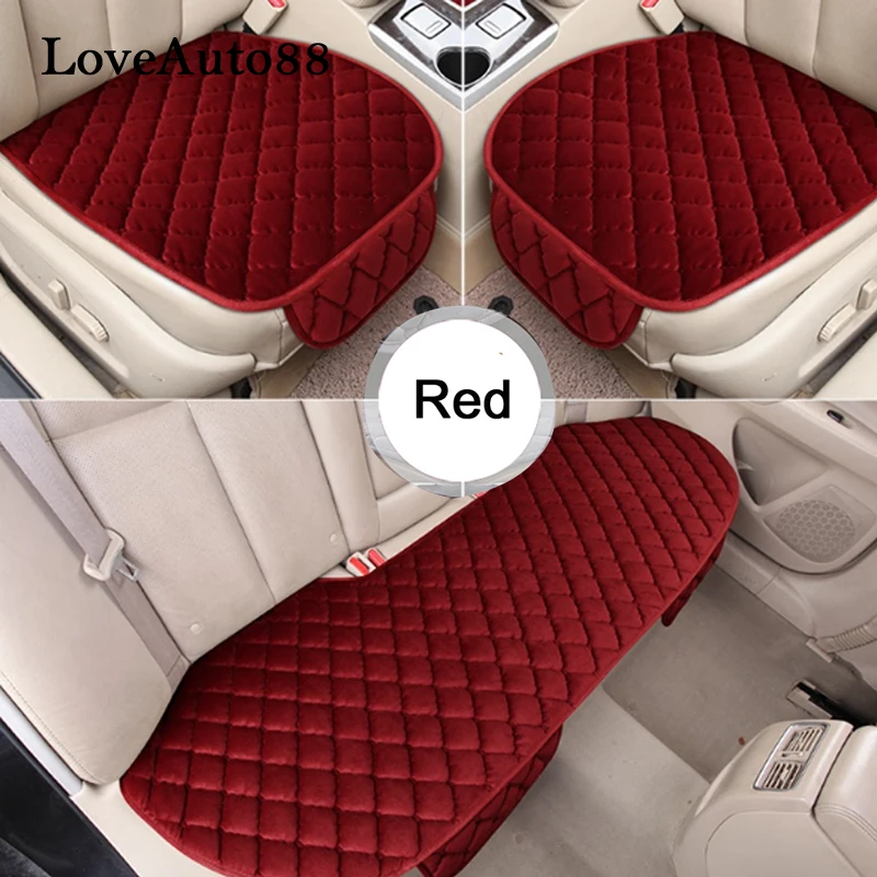 

For Ford Focus 3 2 Hatchback Sedan Kuga Escape Car Seat Cushion Winter Warm Seat Pads Protector pads Seat Covers 3pcs
