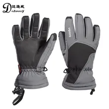 Новинка года; От 6 до 12 лет Детские лыжные перчатки; зимние водонепроницаемые детские перчатки с пятью пальцами; бархатные плотные теплые спортивные перчатки для активного отдыха