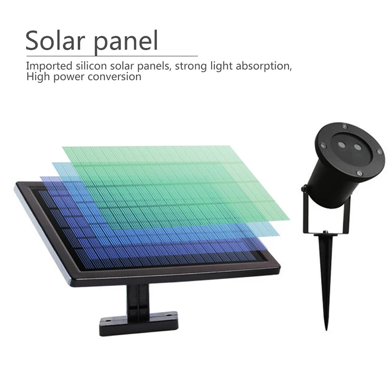 Red green laser light 2LED Solar (9)