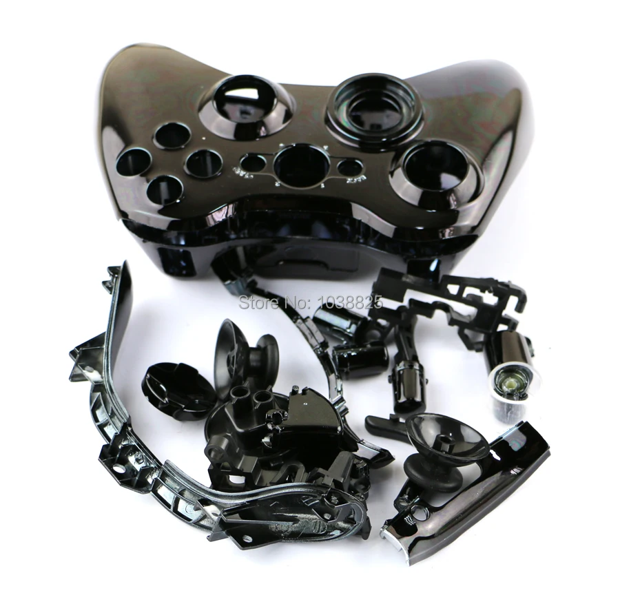 

Chrome Wireless Game Controller Hard Case Gamepad Housing Shell Cover with Full set of accessories For Xbox360 XBox 360