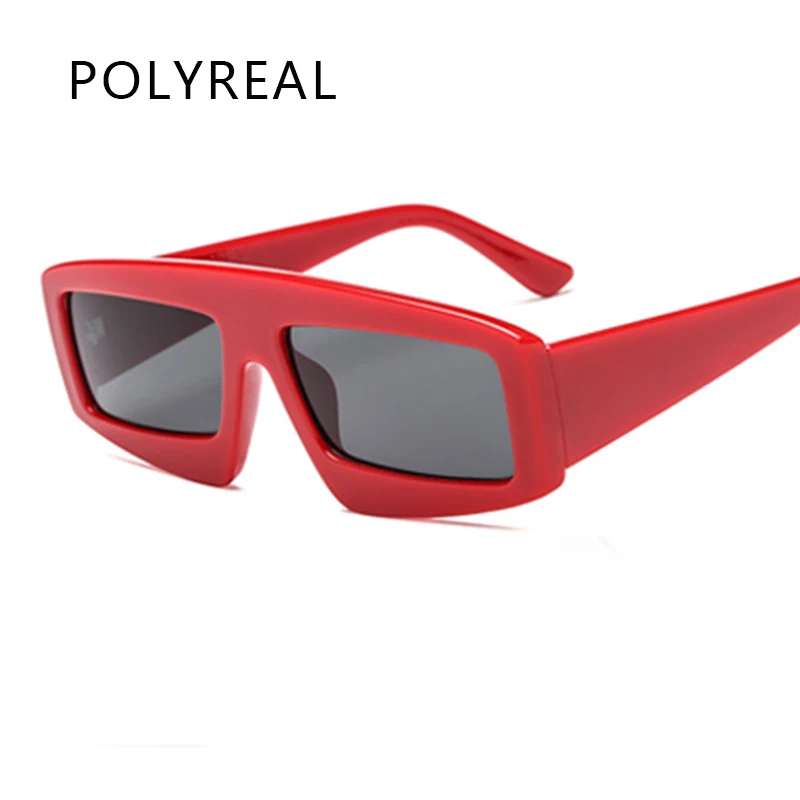 Polyreal Fashion Vintage Square Sunglasses Women Men Sport Brand Designer Retro Sun Glasses