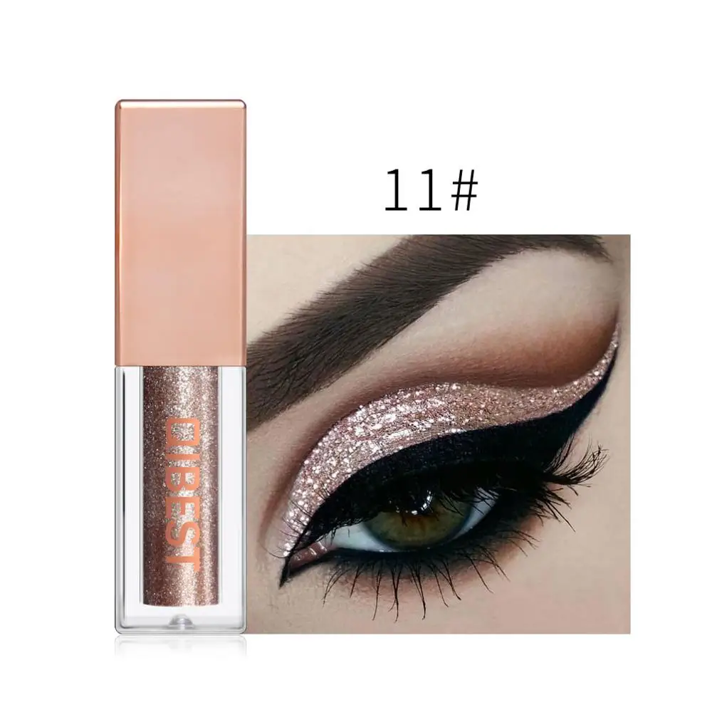 15 Colors Liquid Glitter Eyeshadow Pencil Shimmer Eyeshadow Waterproof Long-lasting Shimmer Eyeshadow Eye Makeup Accessorices - Цвет: 11