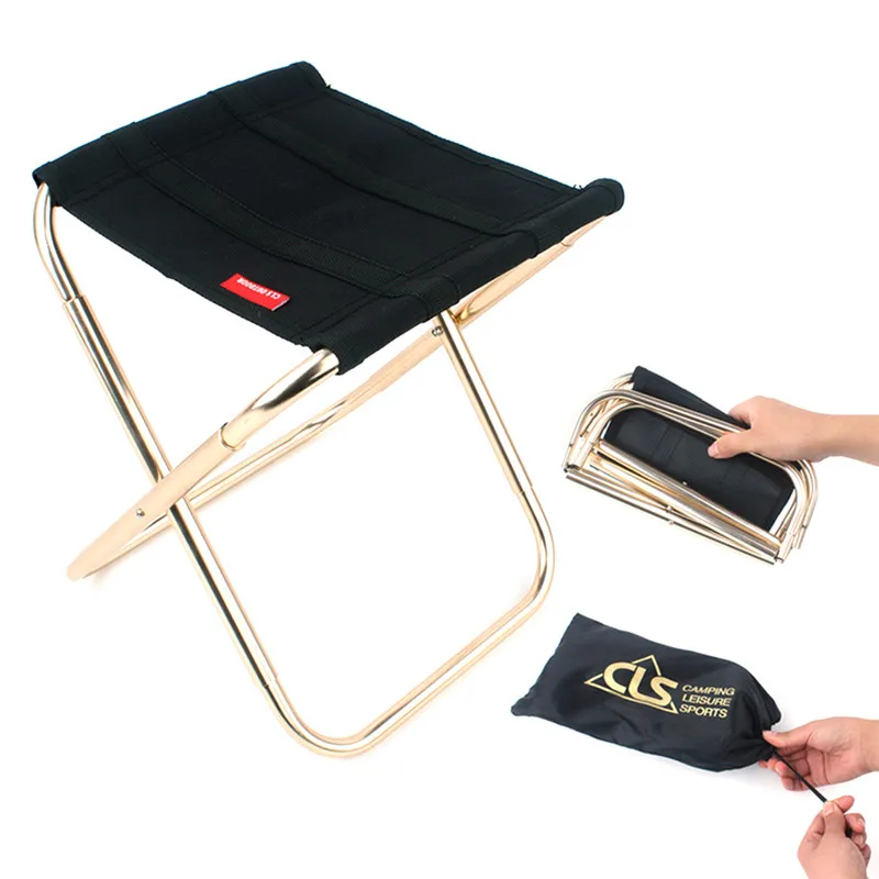 Mini Portable Folding Chair Outdoor Fishing Camping Picnic Travel Beach Stool . 