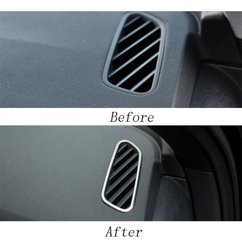 Автомобильный Стайлинг AC передний воздушный выход отделка ремонт воздуха на выходе рамка украшения наклейки крышка Накладка для Audi Q7 интерьер авто аксессуары