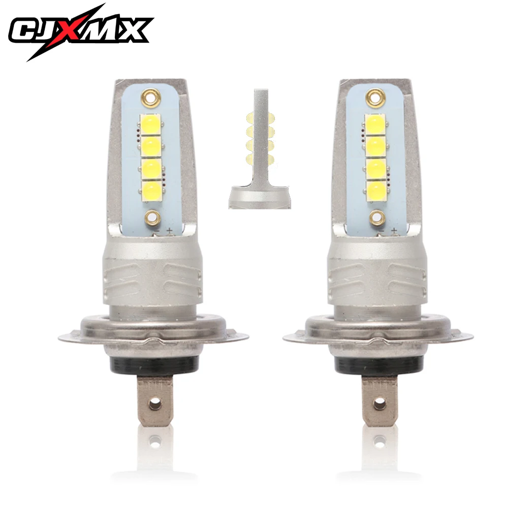 2 шт. 1600LM H7 светодиодный лампы 3535SMD супер яркие противотуманные фары Дневные Фары Светильник 6000K белый авто светодиодный Противотуманные огни 12V 24V Автомобильный светодиодный H7 лампы