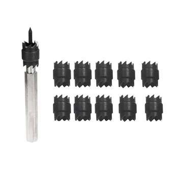 

11pcs Drill Bits Stainless Steel Durable Premium Hole Saws Remover Tools Drill Bits Extractor for Ceramics Porcelain Glass