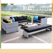 Все погодные плетеные Современные салонные диван мебель люкс диван