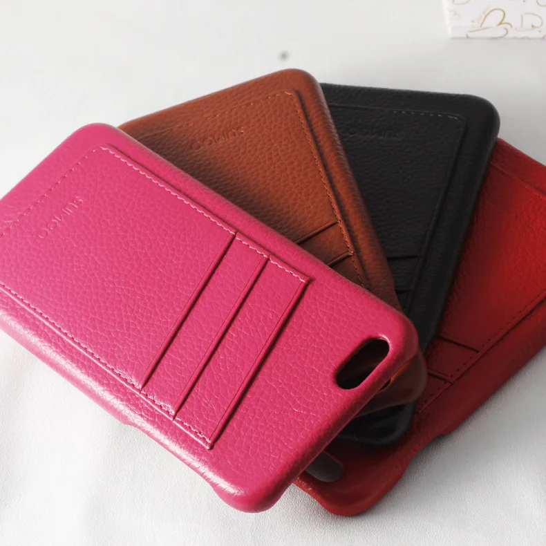 

10PCS Sumgo Case Genuine leather Business Cover For IPhone 8 8Plus Wallet Flip Case Phone Cases Accessories Fashion
