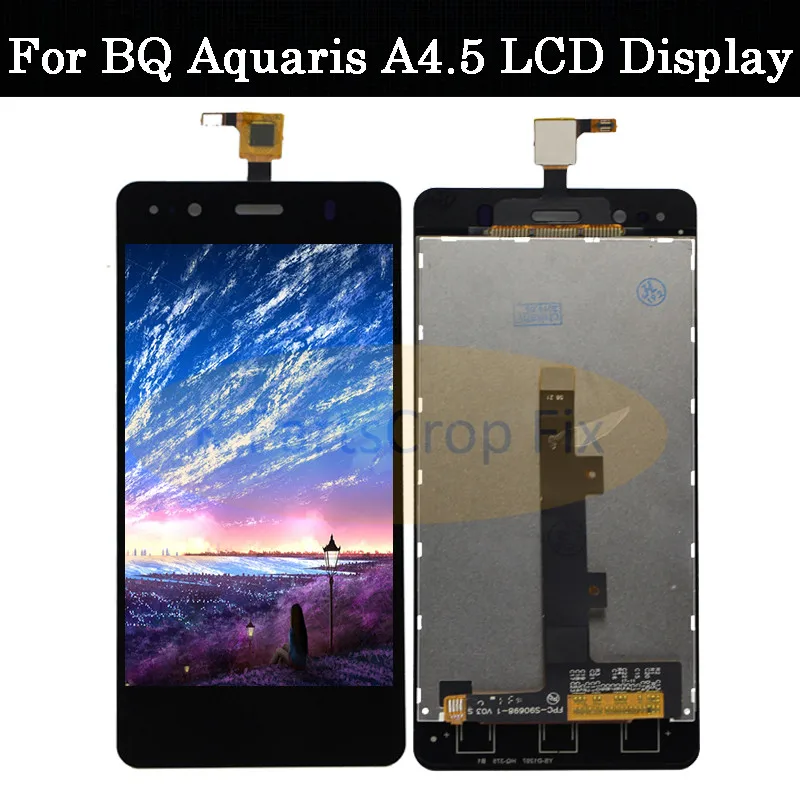 

High Quality Black /White 4.5 inch For BQ Aquaris A4.5 LCD screen display + touch screen digitizer Assembly Replacement parts