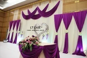 

1set of 3M*6M+2sets of 2m*2m Wedding Drapery Pipe Stand/Wedding Decor Piping frame /Stainess Steel Wedding Backdrop Stand