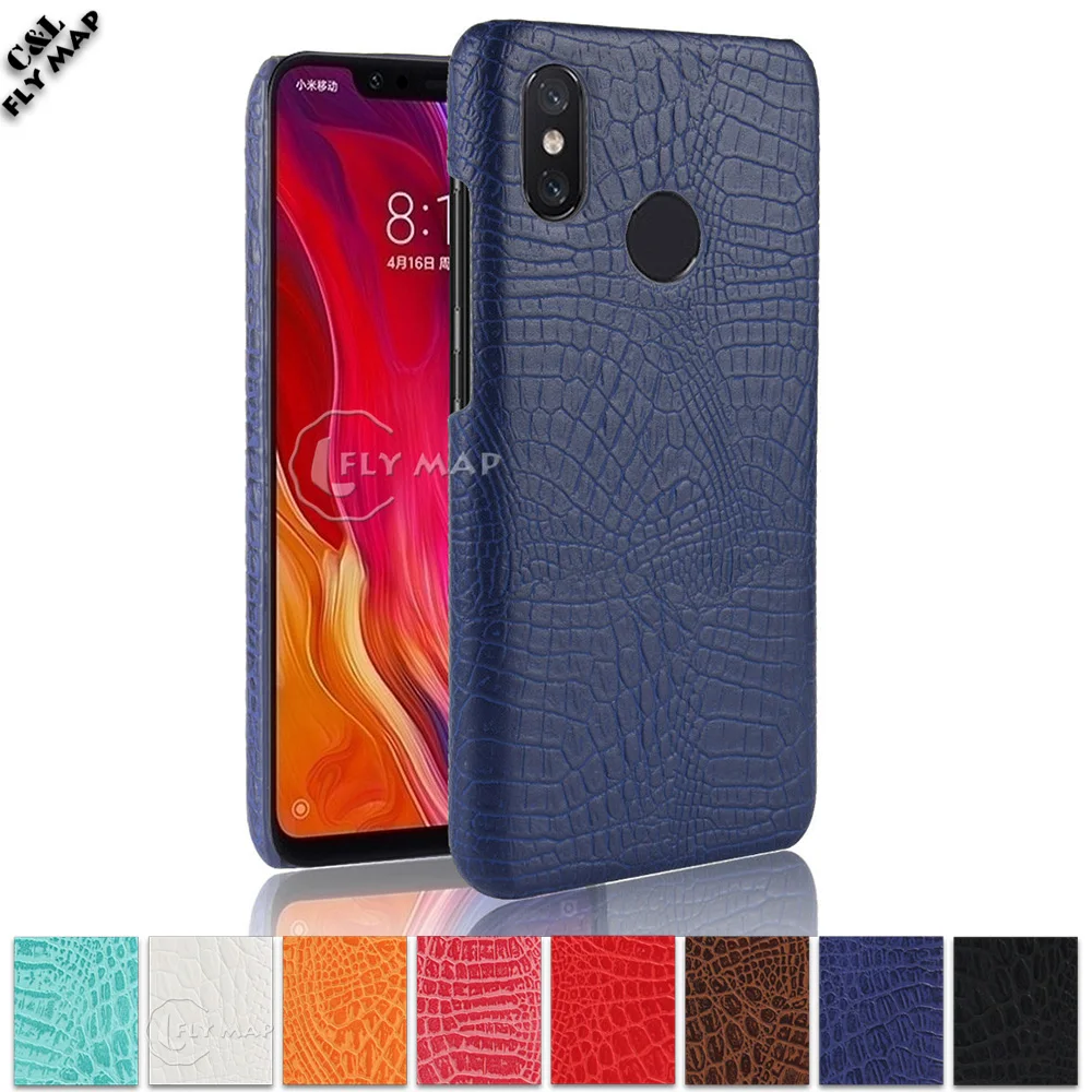 Crocodile Case for Xiaomi Mi 8 SE 8SE Mi8SE Hard PC Protective Phone Cover for Xiaomi Mi Mi8 SE Luxury Phone Back Case Housing