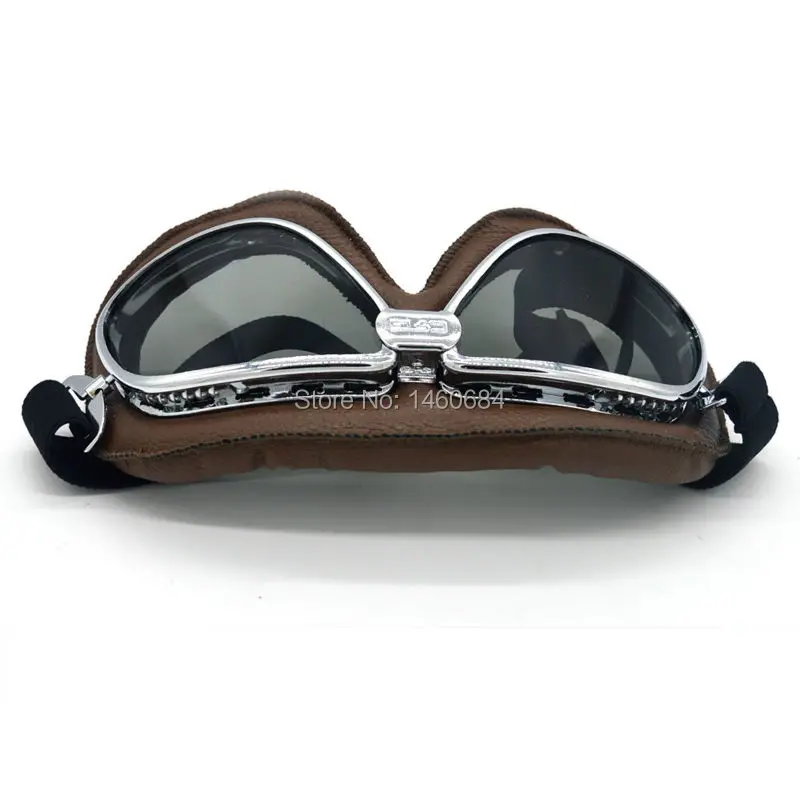 Evomosa Второй мировой войны, Ретро стиль, мотоциклетные очки, очки для мотокросса, велоспорта, коричневые, из искусственной кожи, Ретро стиль, шлем, очки
