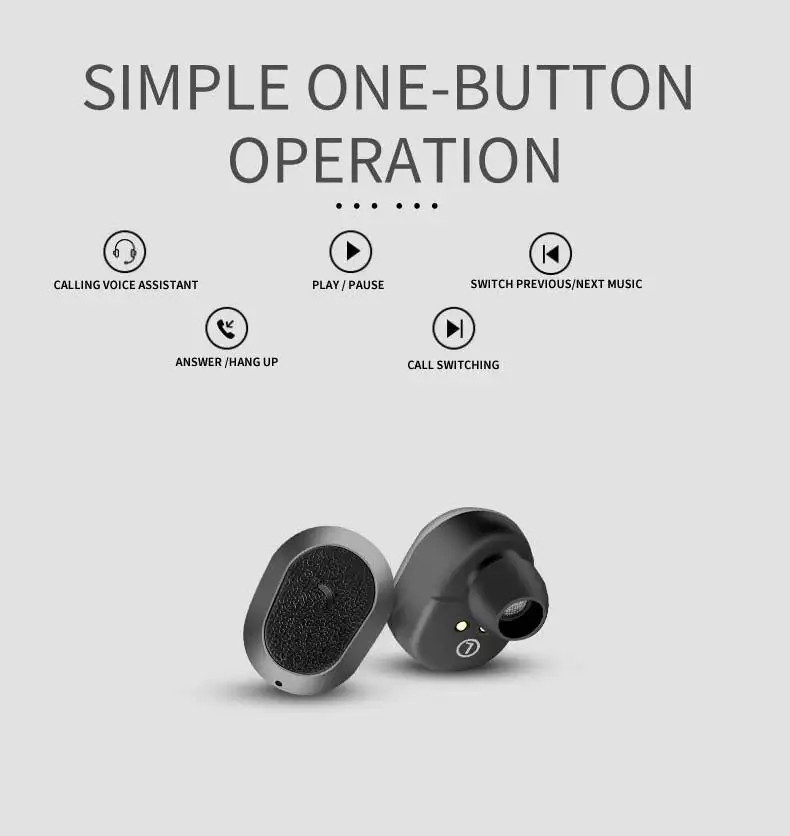 Fineblue Fblue XS Беспроводная Bluetooth 5,0 гарнитура вкладыши Звук бинауральные мини-наушники с магнитным разъемом для зарядки