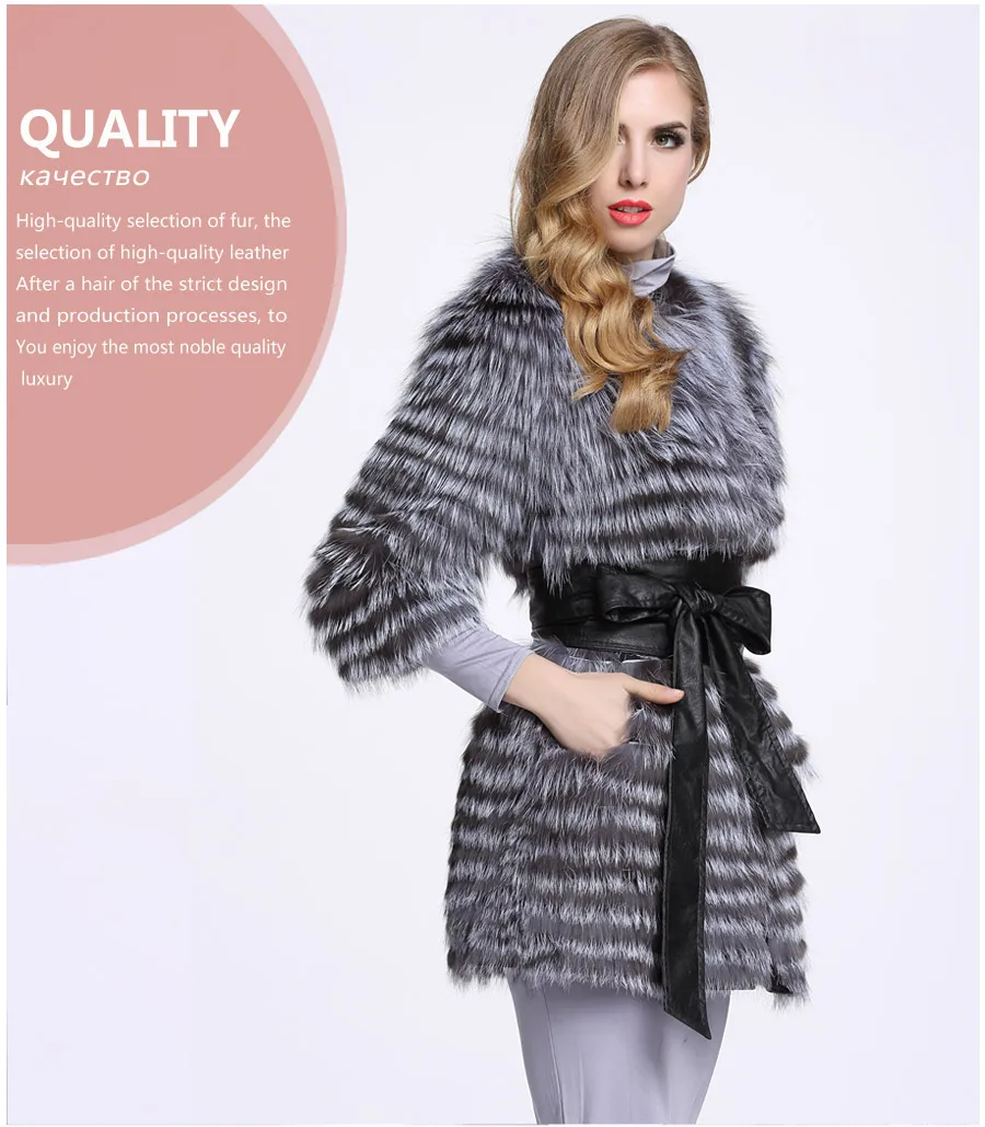 Натуральный мех Women Silver Fox Fur Coat пальто женское пуховик Plus Size S-8XL женские пальто