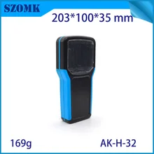 1 шт. пластиковые коробки электроники портативный корпус 204*100*35 мм abs ручной распределительная коробка 5X7A корпус батареи для pcb diy box