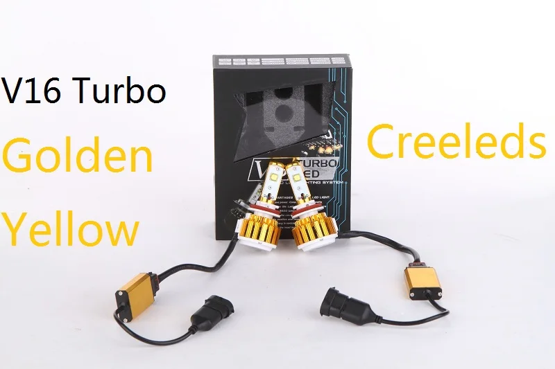 Комплект светодиодных фар V16 turbo H7 40 комплектов EMC canbus H11 H1 H3 H8 H9 H10 9005 9006 880 H4 H13 9004 9007