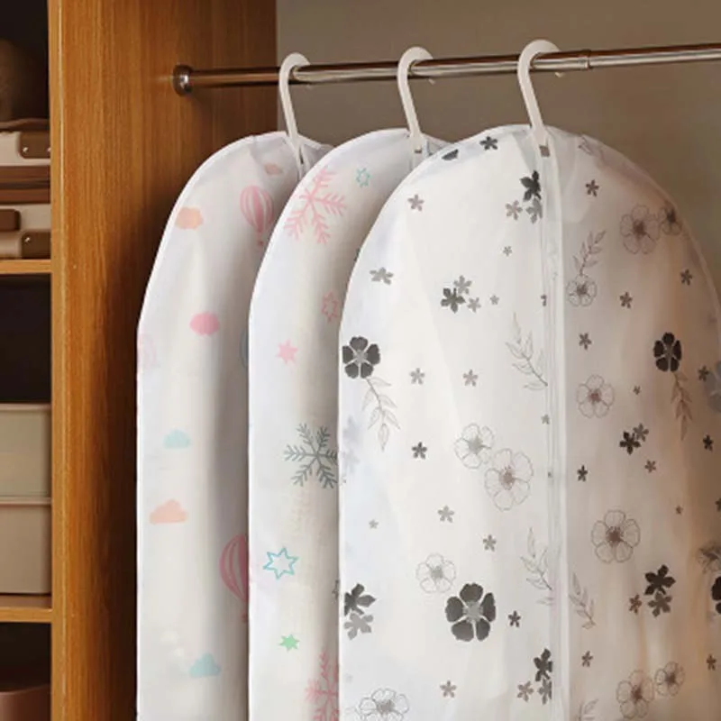 

Waterproof Clothing Dust Cover Space-saving Dustproof Storage Bags Garment Organizer Fungi-proofing Suit Dust Covers 1piece