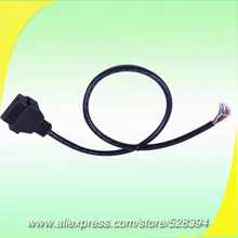 Авто диагностический кабель OBD2 OBD 2 OBD-II OBDII 16PIN женский открытым концом кабель OBD 16 PIN J1962F, чтобы открыть