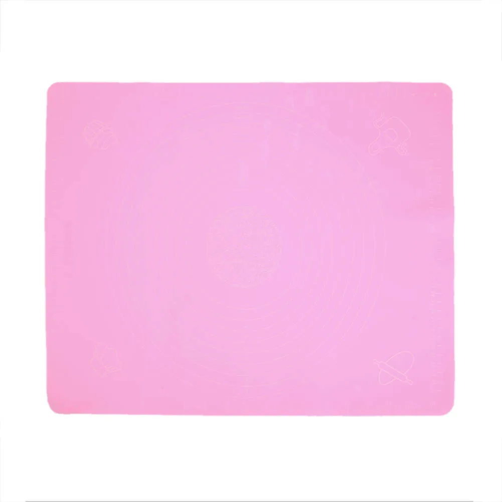 Силиконовый коврик для выпечки 50 х40 см|pink baking|baking matdough rolling |