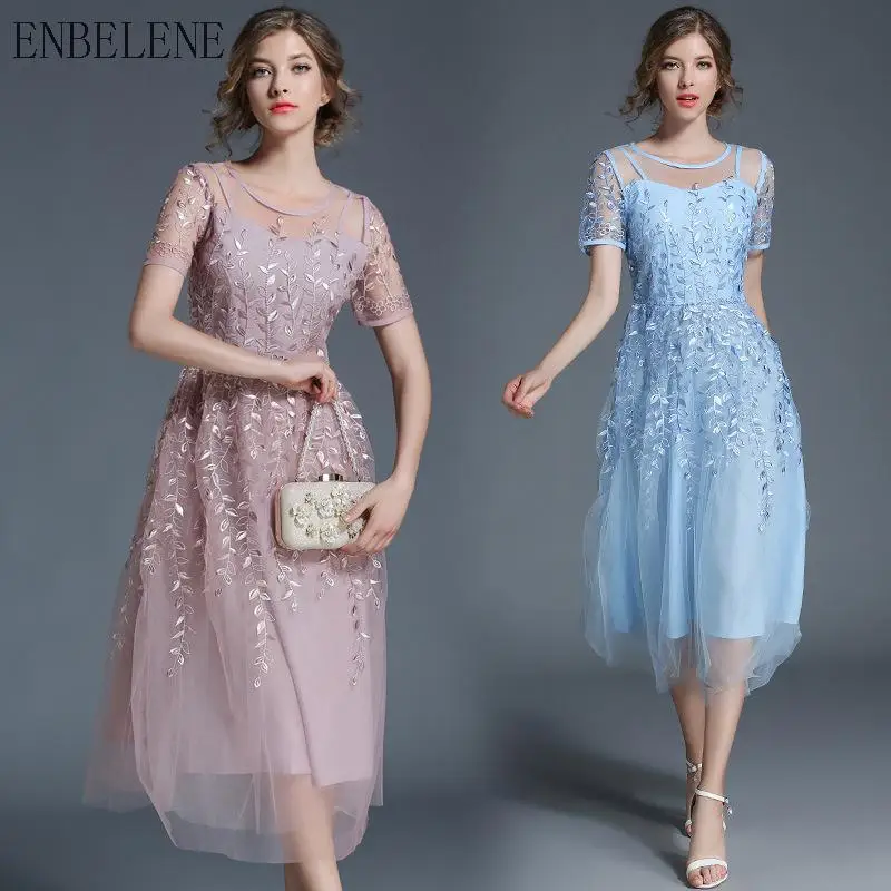 XXL Plus Size Gown Women Luxury Dresses for Ladies Embroidery Evening