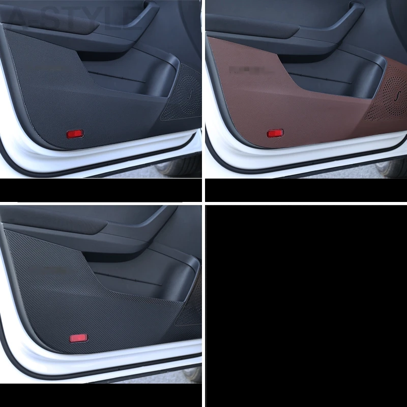 For SKODA KAROQ Car-Styling Protector Side Edge Protected Anti-kick Door Mats Cover case Auto Accessories decoration