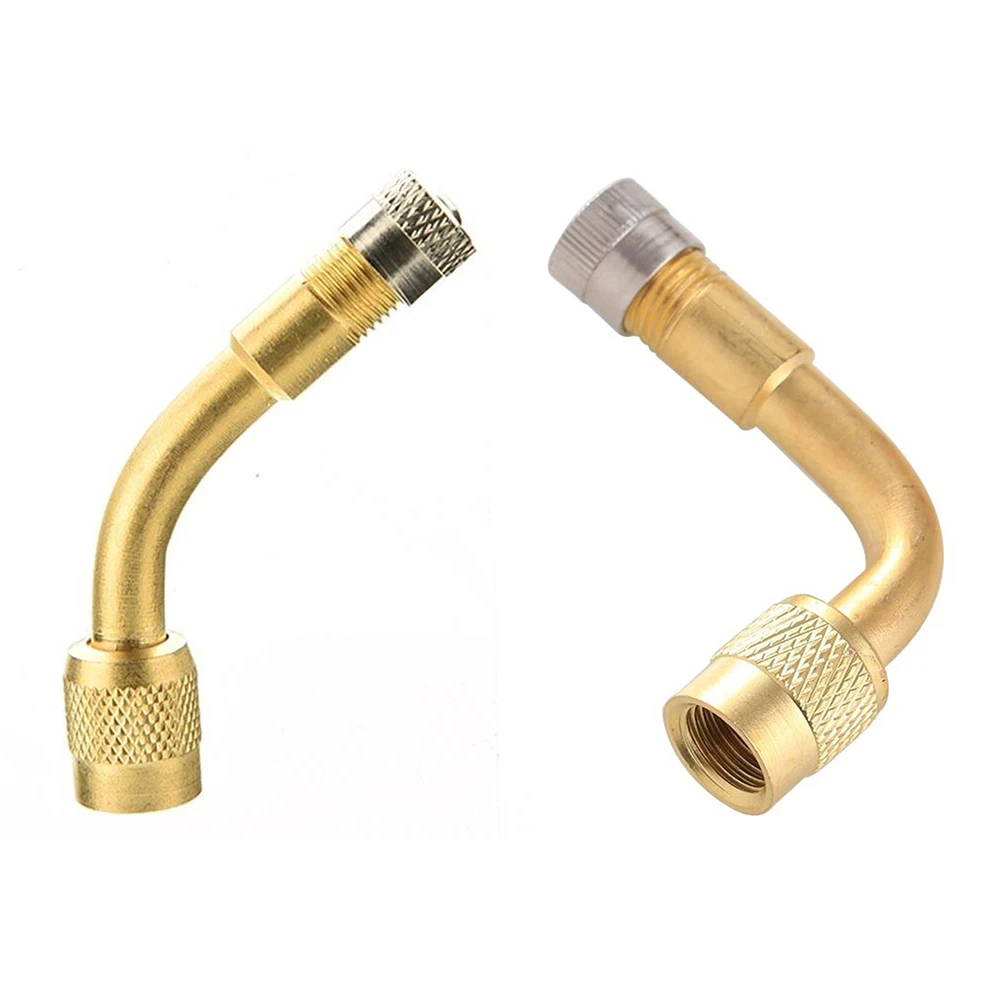 Details about / 6pcs Valve Extension Tyre Stem Adapter Core 45//90//135° Car Truck Brass