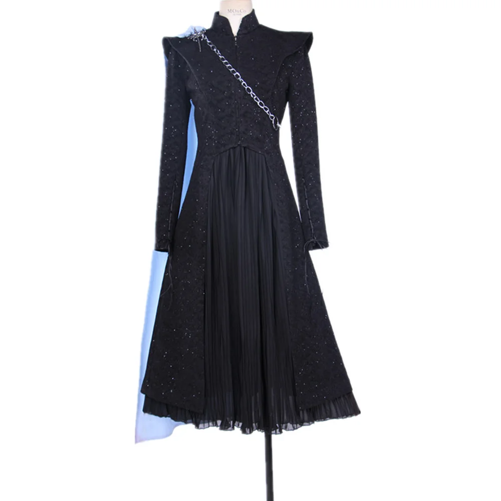 black fancy dress cloak