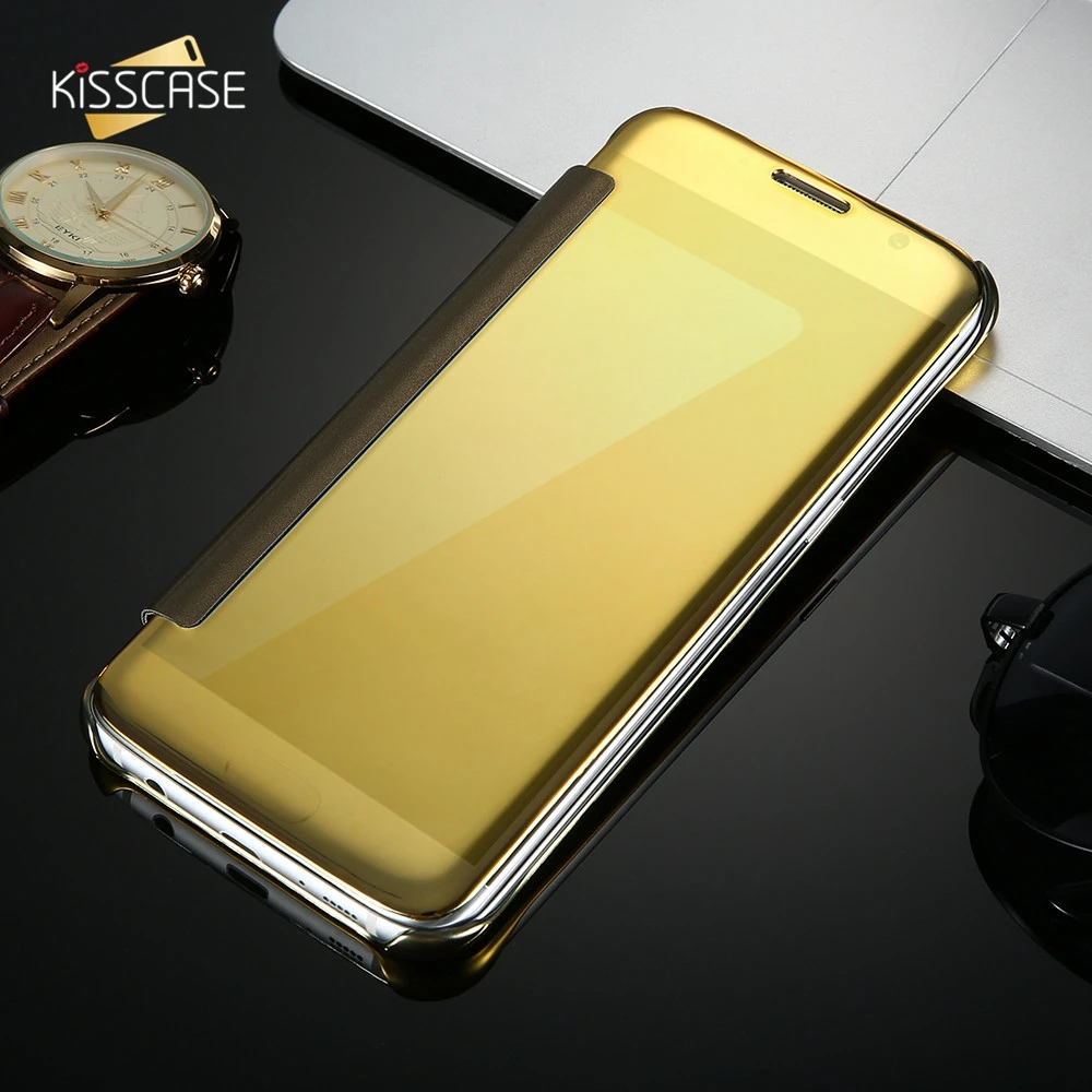 Kisscase флип Чехлы Зеркало чехол для Huawei P10 Lite Коврики 7 8 9 P8 P9 HUAWEI Xiaomi 5S Redmi версия 4X4 Pro