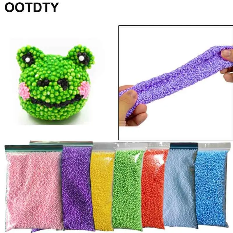 

New Small Tiny Foam Beads Slime Balls DIY Snow Mud Toy Foam Filler