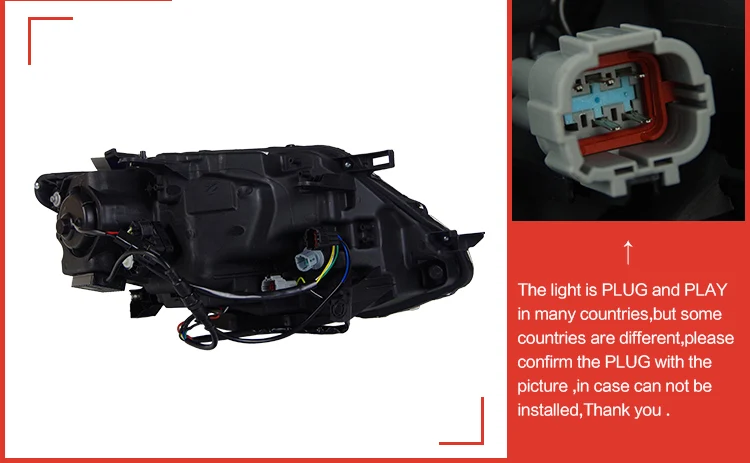 AKD автомобильный Стайлинг Головной фонарь для Nissan X-trail фары Rouge светодиодный фонарь дизайн DRL Hid опция луч аксессуары