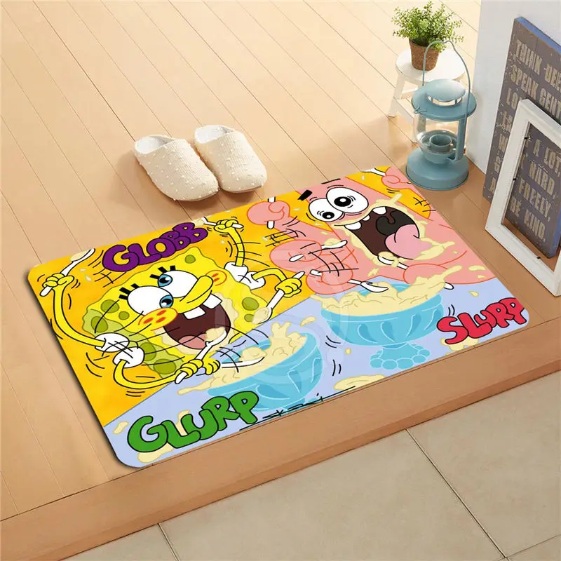 po&p171 Custom spongebob Doormat Home Decor Door mat Floor Mat Bath
