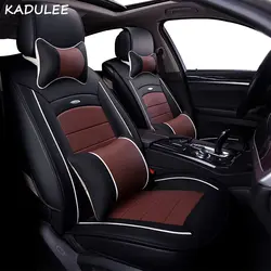 KADULEE pu кожаный чехол для автомобильного сиденья для subaru forester Impreza XV outback чехлы для автомобильных сидений Автомобильные аксессуары
