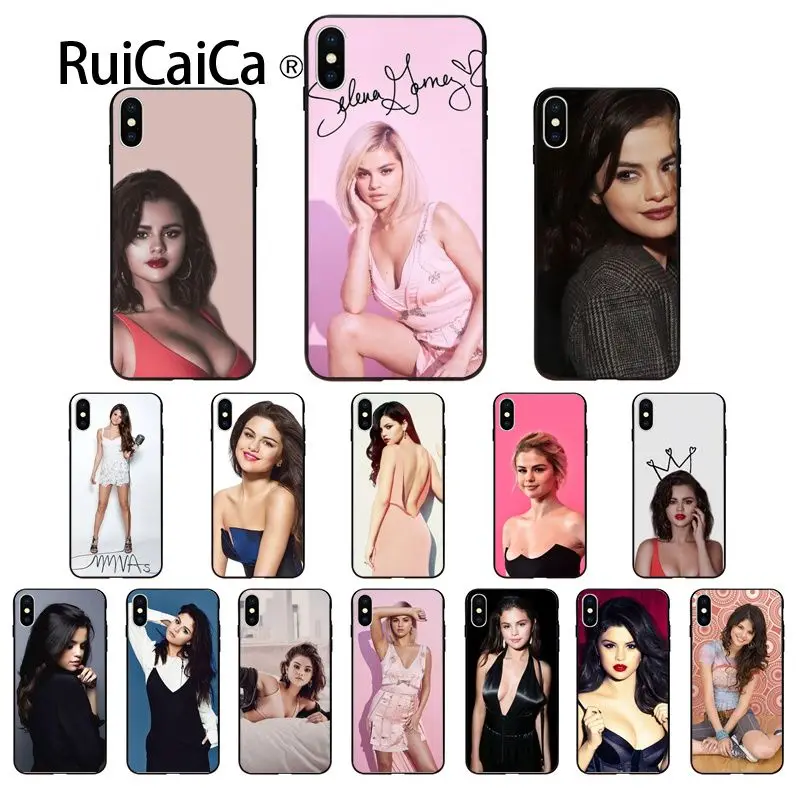 Ruicaica sexy Selena Gomez Роскошный Уникальный Дизайн чехол для телефона iPhone 8 7 6 6S Plus 5 5S SE XR X