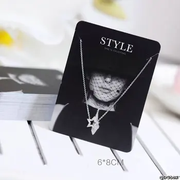 

100pcs/Spot/mini card/hand DIY jewelry/earrings/brooch/necklace display tags custom design 2019064