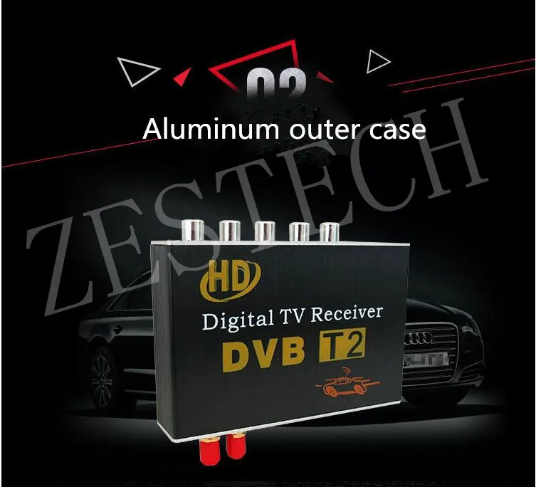 Автомобильный тв приемник dvb-t 2 для автомобиля dvd-плеер Автомобильный цифровой ТВ приемник тюнер коробка