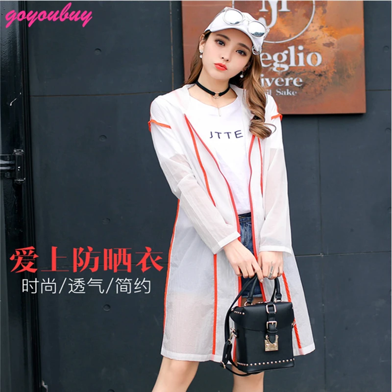 Goyoubuy 2017 летние большие ярдов платье с капюшоном солнцезащитные clothing плащ