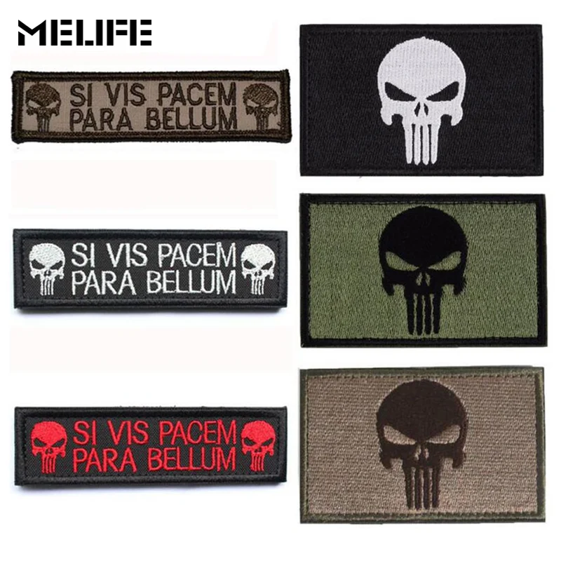 

hunting accessories clothing SI VIS PACEM PARA BELLUM Military Tactical Embroidered Patch Sticker Hook Armband Tactics Badges